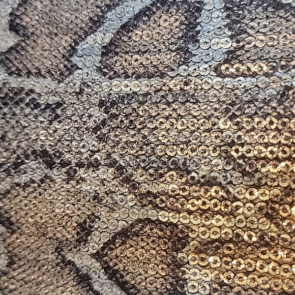 Zara Sequin Python Print Midi Skirt - Picture 7 of 8